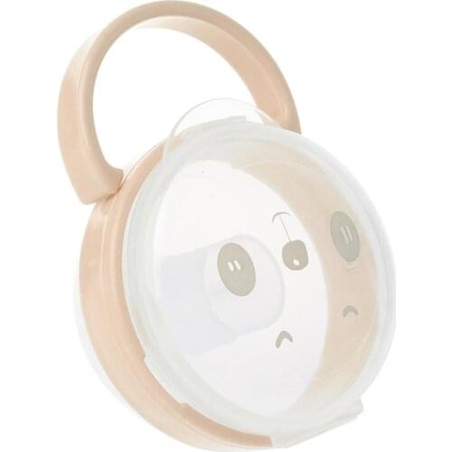 Baby Pacifier Storage Box Cartoon Panda Pattern Pacifiers Nipple Transparent Dust Boxes Portable