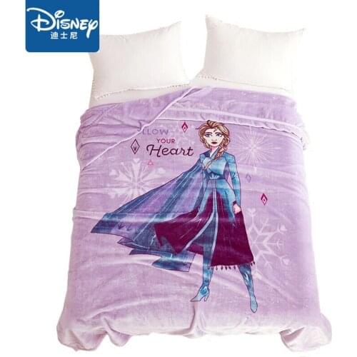 Purple Frozen Elsa 3D Print Blanket Sofa Couch Quilt Cover 150x200cm Travel Bedding Thickened Flannel Blanket for girls kids