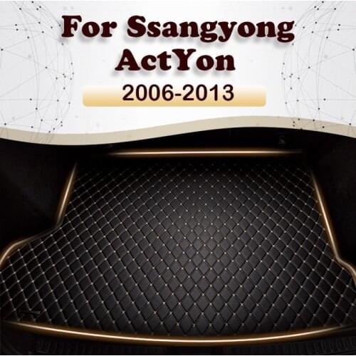 Car trunk mat for Ssangyong ActYon 2006 2007 2008 2009 2010 2011 2012 2013 Cargo Liner Carpet Interior Parts Accessories Cover