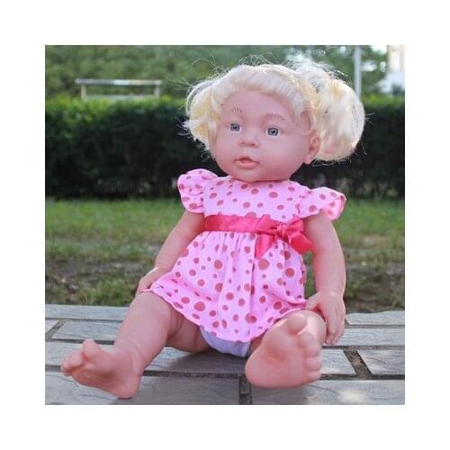 28cm baby doll bath toy belt voice-activated toys Lizunov toy dolls for girls silicone reborn dolls African doll