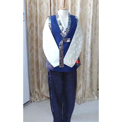 Top Sale South Korea Imported Hanbok Fabric / Korean Latest Models / Mens Hanbok / Wedding Hanbok Hallowen Cosplay Gifts