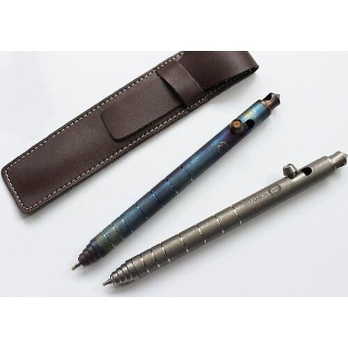 Hot! Christmas Gifts Titanium Alloy EDC Bolt Pen Defensive Pen Tactical Tungsten Alloy Attack Head Signature Pen EDC Multi Tools