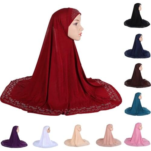 Muslim Scarf Hijab Long Caps Hat Oversized Shawls Turban Arab Headwear Islamic Prayer Hat Amira Niquabs Hijabs Ninja Full Cover