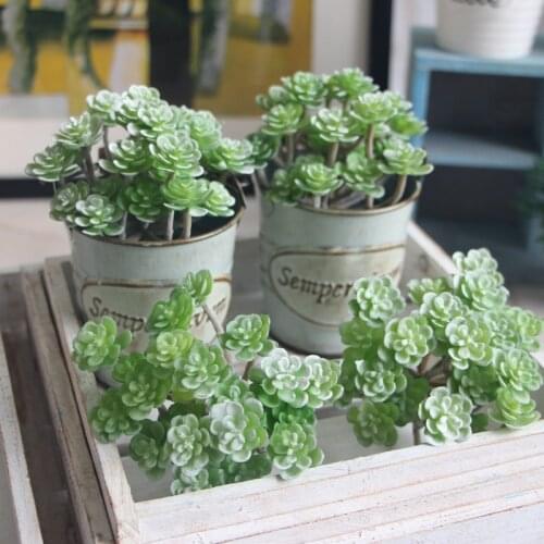 Fleshy Garden Plant Green Mini Office Artificial Decor Wonderful artificial succulents artificial potted flowers
