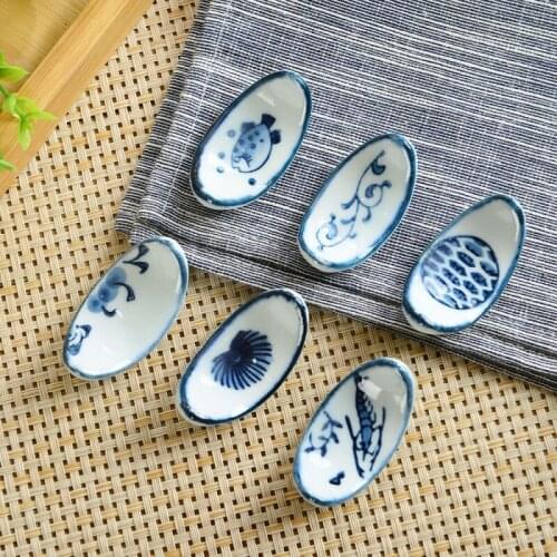 4Pcs Random Ceramic Chopsticks Holder Chopstick Rest For Dining Table Accessories Supplies