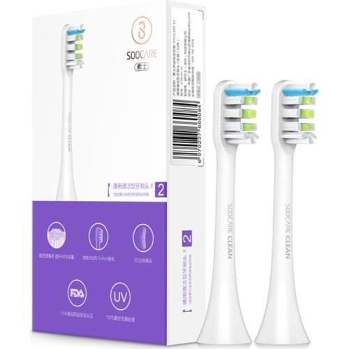Soocare X3 2PCS SOOCAS Replacement ElectricToothbrush Head For SOOCAS / Xiaomi Mijia SOOCARE X3 Brush Head Hot Sale