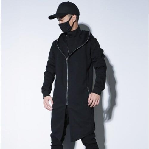 In autumn and winter tide outfit long windbreaker male handsome cape Han edition trend mans coat