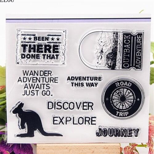 PANFELOU kangaroo game Transparent Clear Silicone Stamp/Seal for DIY scrapbooking/photo album Decorative clear stamp sheets