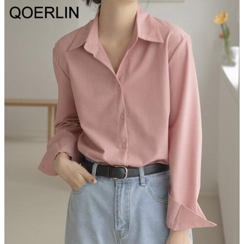 Розовые блузки QoerliN China At AliExpress