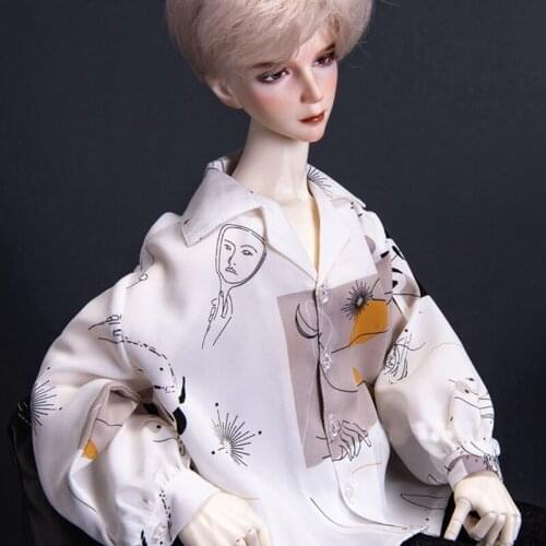 BJD Long-sleeved Shirt Oversize Outfits Top Clothing for Male 1/4 1/3 SD17 70cm 17" 24" Tall MSD SD DK DZ AOD DD Doll HEDUOEP