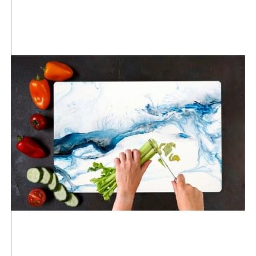Marble Look Glass Cutting Board