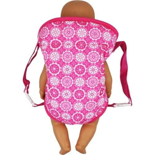 Dolls Out Going Carry Bag Doll Accessory for 43cm Baby New Born Doll Girl for 18 Inch Doll Bag Doll Clothes