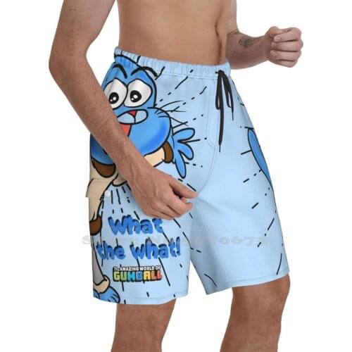 Amazing World Of Gumball Gumball What The What!? Quick Dry Swimming Beach Shorts Theamazingworldofgumball Amazing World Of
