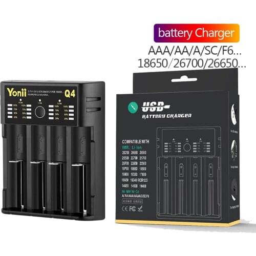 Battery Charger IMR Ni-MH Ni-Cd A AA AAA C SC F6 bateria Smart Charger lithium 18650 26650 21700 battery litium Li-ion Charging