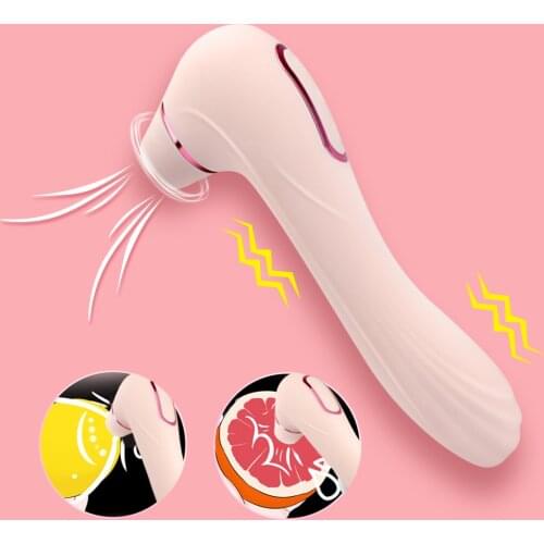 Oral Clitoris Vibrator Nipple Sucker USB Rechargeable Breast Enlarge Massager G Spot Clit Vagina Stimulator Sex Toys for Women