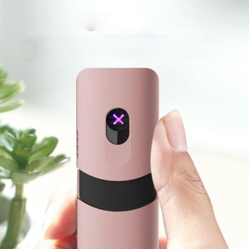 Double Arc Lighter Simple and Elegant Push Open Creative USB Charging High-end Gift Lighter Large Capacity and Durable Battery