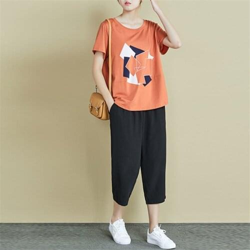 2021 Summer Clothes For Women Large Plus Size 5XL sports suit Top And Pant Two Piece Set Sportwear Tracksuit Matching Set outfit