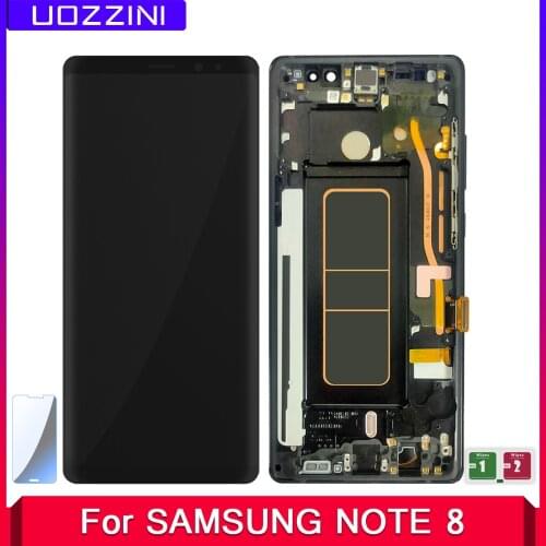 New Tested 6.3" SUPER AMOLED For Samsung Galaxy Note 8 N9500 N9500F N900D N900DS LCD Display Touch Screen With/No Frame Assembly