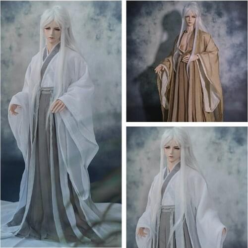 1/4 1/3 BJD Clothes Accessories Chinese Ancient Costume Hanfu Dress Samurai Outfits For BJD/SD ID72 Strong Uncle 80cm Doll A0736