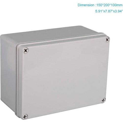 150*200*100mm electrical waterproof junction box ABS outdoor dustproof project case plastic housing instrument assembly box