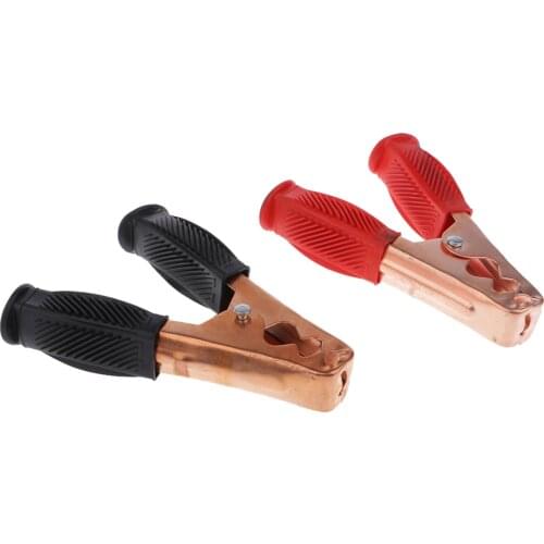2 Pieces Car Vehicle Battery Test Alligator Crocodile Clip Clamp 500A