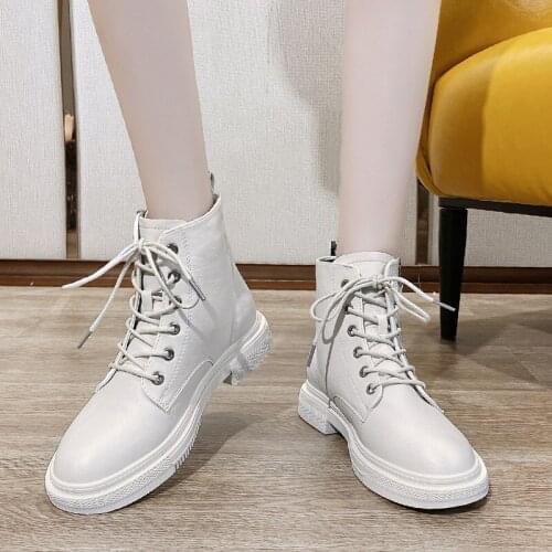 2021 autumn winter leather womens shoes womens shoes fashion soft short boots comfortable non slip womens shoes