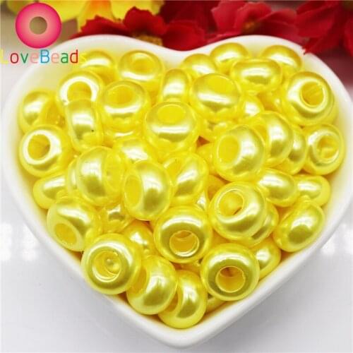 50 Pcs/Lot Color Rondelle Beads Stop Round Loose Acrylic Resin Murano Seed Beads Charms for Jewelry Making Bracelet Earrings DIY