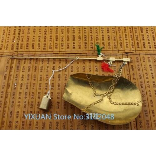 Báscula de cobre , nombre de la medicina tradicional china, báscula de ganchillo, decoración casera de latón steelyar