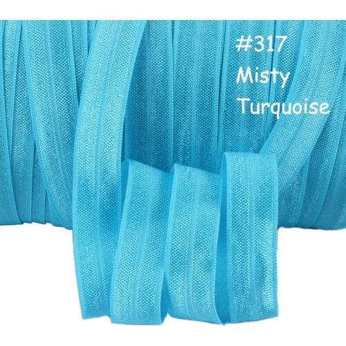 Free shipping 5/8" 16mm solid color fold over elastic ribbon roll for garment accessories