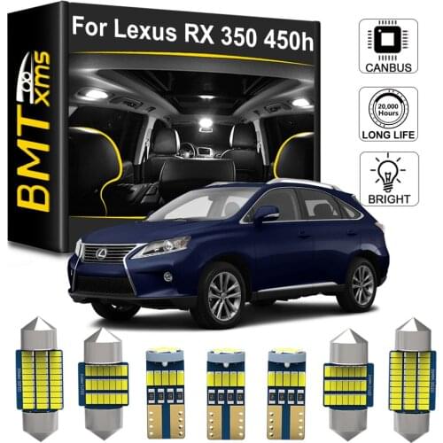 BMTxms Canbus Auto LED Interior Map Dome Trunk Light Kit For Lexus RX 270 350 450h RX270 RX350 RX450h 2009-Present Car Lamp