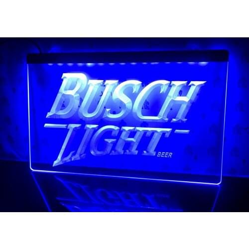 A088 Busch Lite Beer Vintage Club Bar Led Neon Light Sign