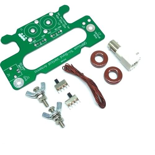 Parts / Assembled Portable 10W 40-30-20m Portable Tri-Band Vertical Antenna DIY