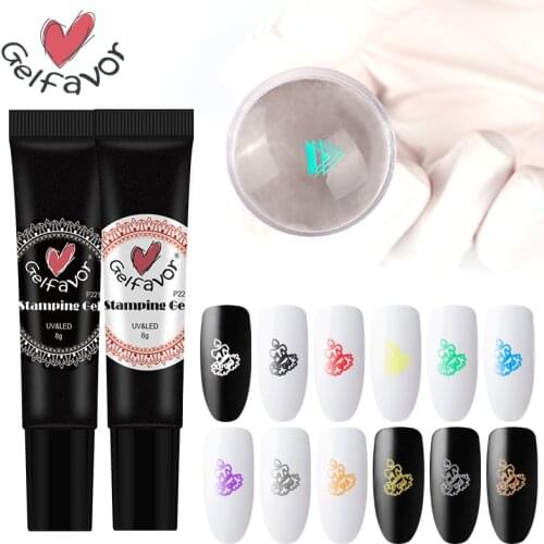 ROSALIND Nail Stamping Gel Polish Black White Stamp Print Oil UV Gel varnish Soak Off Varnish for Nail Art Stamping Plate