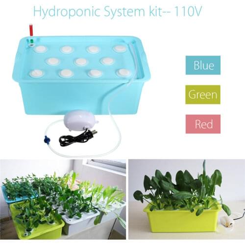 1 Sets 11 Holes Plant Site Hydroponic System Indoor Garden Cabinet Box Grow Kit Bubble Garden Pots Planter Nursery Pot