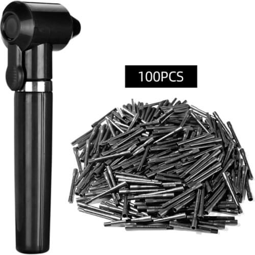 28TA Tattoo Pigment Mixer Machine with 100Pcs Mixing Sticks Electric Makeup Eyebrow Color Ink Agitator Machine for Tattoo Ink