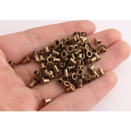 Mini Grommet Eyelets 2mm(hole) Round Eye Rings For Shoes Belt Clothing Leather Eyelets Grommets for Sewing Clothes