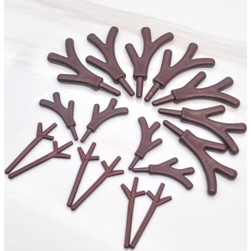 36pcs Mini Plastic Branch Antler Snowman DIY Decoration Christmas Headgear Christmas Snowman Decoration Craft DIY Accessories
