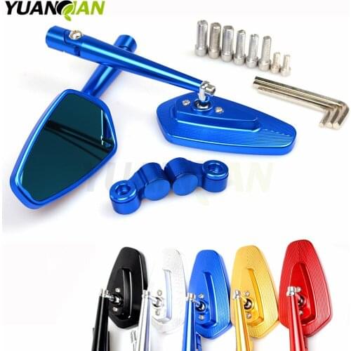 Motorcycle Mirrors motorbike moto CNC Rearview side Mirror Aluminum for Yamaha MT09 KAWASAKI Suzuki GSX R 750 GSX 650 F GSF 600