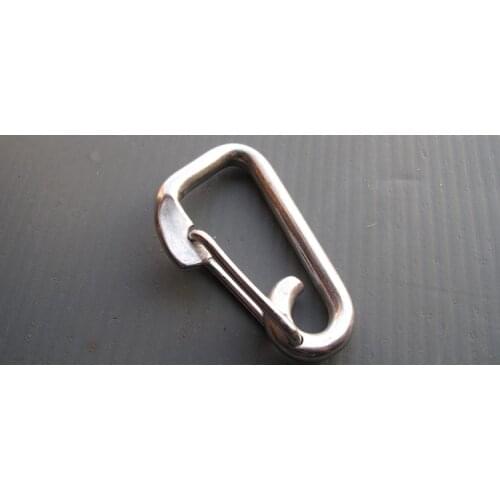 EDC Outdoor Climbing Carabiner 304 Stainless Steel Wire Spring Fastener/Buckles 6mm 2PCS/Lot Camping Travel Kits
