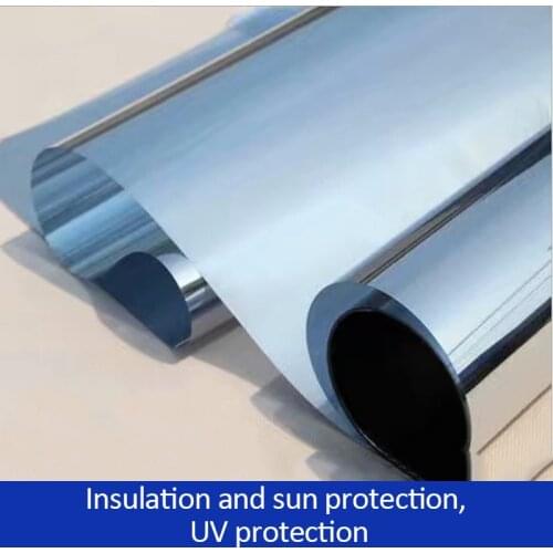 Window Privacy Film Sun Blocking Mirror Reflective Tint One Way, Heat Control Vinyl Anti UV Window Stickers for Home and Office