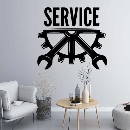 Luxuriant Repair Shop Waterproof Wall Stickers Home Decor For Living Room Company School Office Decoration Art Mural