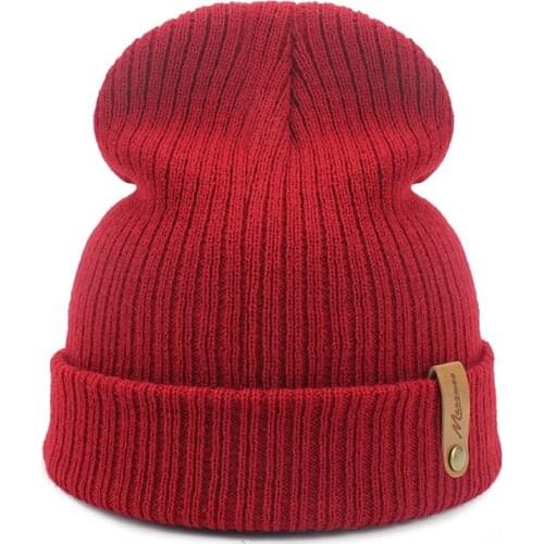 New Fashion Women Men Winter Hat Knitted Skuilles Beanies For Women Hats Balaclava Unisex Winter Cap Men Brand Hat Wholesale