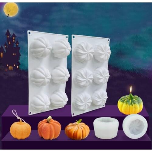 Halloween Pumpkin Silicone Mold Easter Mousse Cake Mold DIY Dessert Baking Mold Cake Decorating Tools Soap Making Supplies