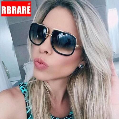 RBRARE Vintage Sunglasses Women 2021 Alloy Luxury Brand Womens Sunglasses Brand Designer Retro Glasses Men Punk Oculos De Sol