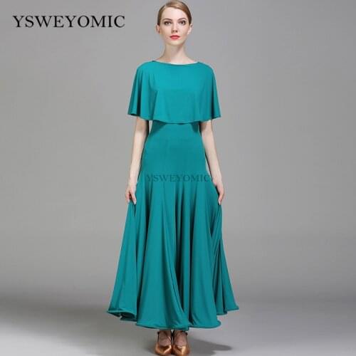 Ballroom Competition Dance Dress Women Red Green Tango Flamenco Waltz Dancing Skirt Ballroom Dresses China For Ladies 1730