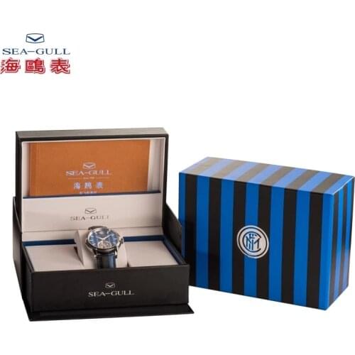 Seagull Watch Mens Mechanical Watch Inter Milan Tourbillon Limited Special Commemorative Watch 819.92.6110 Artist Series