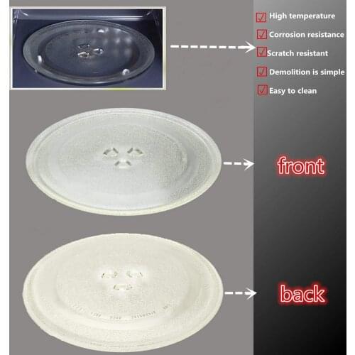 315mm Univeral Microwave Oven Glass Turntable round Plates Replacement Disc Tray Y type bottom for Midea/Omega/Conia/Mistral