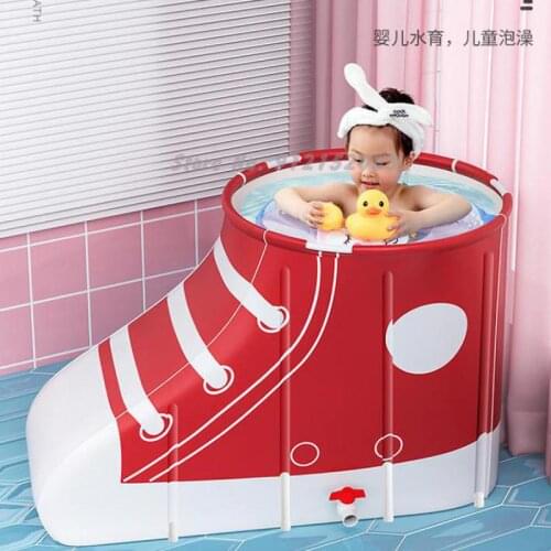 Bath Bucket Adult Folding Heating Bath Household Bidet Body Bath Bucket Bathtub Adult Artifact Net Red