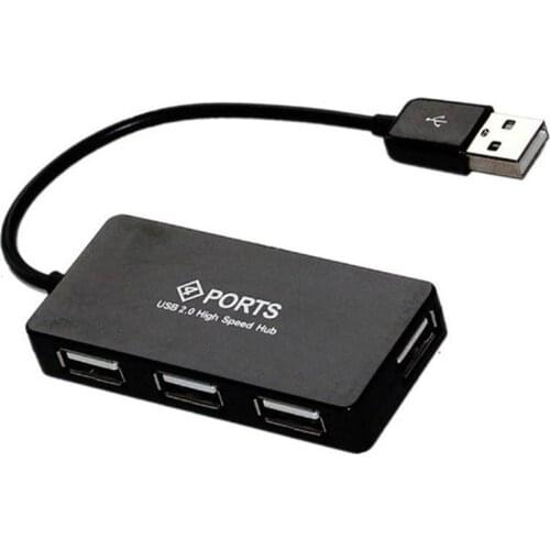 4 Ports High Speed Mini Usb 2.0 Hub Black Adapter Multi Usb Splitter Expander Mini Hub For Notebook Pc Computer Accessories