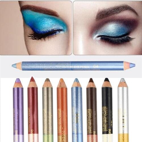 Double-headed Durable Sweatproof Eyeliner Pencil Eye Shadow Pencil lasting Eye Liner Pencil Pigment Waterproof Eye Makeup Tools